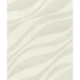 Rasch Textil Vliestapete Wellen 10,05 x 0,53 m 300 g Beige/Cremeweiß 608014