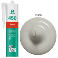 Ramsauer 450 Sanitär 1K Silikon (Lichtgrau) - 310ml Kartusche,