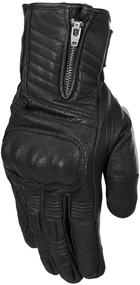 Rusty Stitches Simon Motorfiets handschoenen, zwart, 4XL