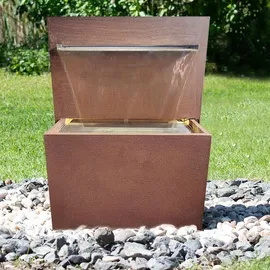 Köhko Wasserspiel bepflanzbarer Wasserfall-Brunnen mit LED Höhe 92 cm