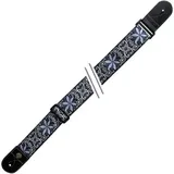 Gewa Gitarrengurt Folk Jacquard Blue-White