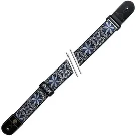 Gewa Gitarrengurt Folk Jacquard Blue-White