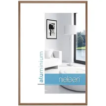 Nielsen Metallrahmen C2 Alurahmen 30x40 cm walnuss| Preis nach Code NIKOLAUS