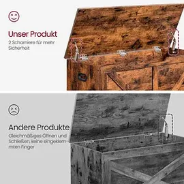 VASAGLE Sitztruhe LSB060T01 100,0 x 0,0 x 0,0 cm braun / braun