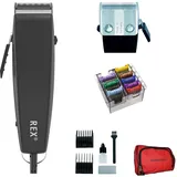 Rotschopf24 Edition Hunde Schermaschine + 8 Metallaufsätze. Für hohe Ansprüche, vibrationsarm, ideal für kleine und mittlere Hunde. 40053