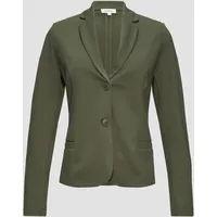 S.Oliver Jersey-Blazer mit Twillstruktur, Damen, grün 44