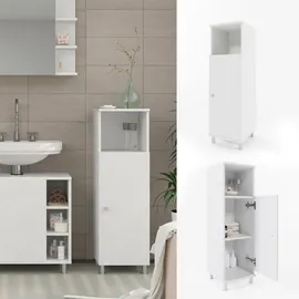 Vicco Midischrank Fynn Weiß 30 x 95 cm