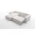 Fun Möbel Ecksofa Schlafsofa Sofa CONOR PREMIUM Kunstleder Soft Weiß Ottomane Links - Weiß