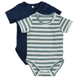 Minymo Kurzarmbody 2er Pack Goblin Blue, 62