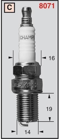 KAMPIOEN Bougie RC7YCC OE014