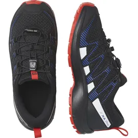 Salomon Xa Pro V8 Wanderschuhe - Black / Lapis Blue / Fiery Red - EU 32