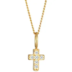 Elli DIAMONDS Kreuz Religion Diamanten (0.03 ct.) 585 Gelbgold 36 Damen 