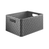Rotho Aufbewahrungskorb Country 18 l 28 x 37 x 19 cm anthrazit
