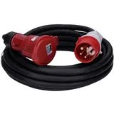 Voxura CEE-Kabel Verlängerungskabel Starkstromkabel 5-polig 400V H07RN 5G 6 32/5 32A IP44 Phasenwender Starkstrom 10m