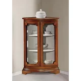 JVmoebel Vitrine Luxuriöse Glasvitrine für das Wohnzimmer - Eckschrank Braun (1-St., Eckvitrine) Made in Europa braun