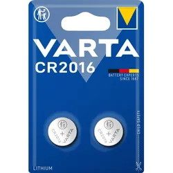 Varta Knopfzelle Lithium Coin CR2016 2er Blister