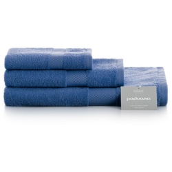 Set mit 3 blauen PADUANA-Handtüchern