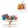 BOARTI Kinderregal Wolke hängend für Tonie Figuren platzsparendes Regal Maße: H. 16 x B. 22 x T. 5 cm Wandregal für Figuren Aufbewahrung mit Magneteinsätzen Aufbewahrungsregal Holz Wolken