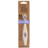 JACK N' JILL ................. SINCE 1949 Jack N' Jill Kids Plastic Free Bio Toothbrush, Zero Waste Nylon Bristles Which Are Soft on the Gums, Ergonomic Handles For Little Hands, Suitable From First Tooth - Monkey
