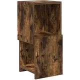 MOBCANT Modern Eckschrank & Aufbewahrungsschränke Geräucherte Eiche Holzwerkstoff Schließfächer mit Stauraum Spind Schrank für Wohnzimmer Arbeitszimmer Abstellraum Flur (25.5 x 25 x 55 cm)