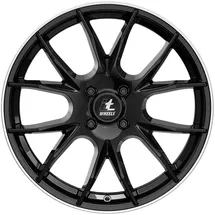 itWHEELS Kira gloss black polished lip Alufelge 16 Zoll ET40 4x100 ML63.3