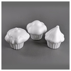 MEYCO Hobby Styropor-Teil Styroporcupcake Muffin Cupcake, ca. 9 x 8,2 cm 1