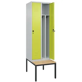 C+P Classic PLUS Garderobenschrank 2120x600x815 lichtgrau