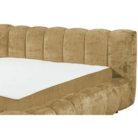 Möbel Kraft Polsterbett Bexley 180 x 200 cm Stoff Gold