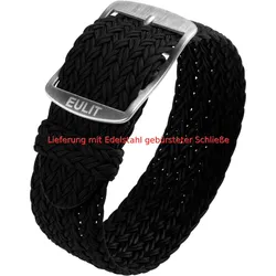 Eulit Perlon ATLANTIC Perlon 20mm" E40306620104" - schwarz