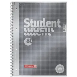 Brunnen Collegeblock »Student Premium« A4 kariert weiß