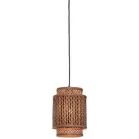 Good & Mojo Hängeleuchte Bambus, 25 cm LED-Leuchtmittel austauschbar,