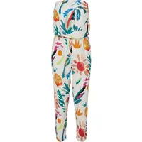 URBAN CLASSICS Viscose Bandeau Overall White Sand Fruity S