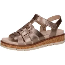 CAPRICE Sandalen Damen Taupe Metallic 36