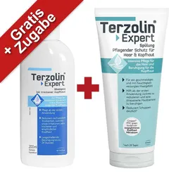 Terzolin Expert Shampoo bei trockener Kopfhaut + Spülung