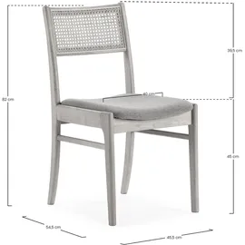 VS Venta-stock Stuhl-Set 2 Vilma Eichenfarbe
