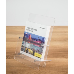 Tisch-Prospekthalter Acrylglas DIN A5 »Tokio«