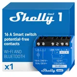 Shelly 1 Gen3, WLAN-Funkschalter, 1-Kanal, Unterputz, Schaltaktor