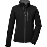 KILLTEC Damen Softshelljacke/Outdoorjacke mit Stehkragen KOS 264 WMN SFTSHLL JCKT, schwarz, 38,