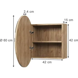 Vicco Loki 60 cm goldkraft eiche