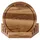konsimo® KONSIMO Schneidebrett-Set Holz 5-tlg. Ø 25 cm x 2 cm Braun