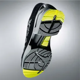 Uvex 1 8543847 ESD Sicherheitshalbschuh S1 SRC, Arbeitsschuhe für Damen - Herren, Schwarz/Lime - Gr. 47