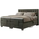MKS Meble Motor Boxspringbett mit Bettkasten ¦ grau ¦ Maße (cm): B: 208 H: 118