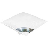 Bielefelder Bettfedern Kopfkissen ZIRBE, Makobezug - 80 x 80 cm - Daunen - Federn - Zirbe