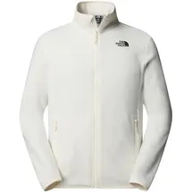 The North Face 100 Glacier Full Zip Fleecejacke, White Dune, M