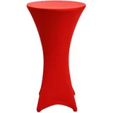 Beautissu Stehtischhusse Rot Ø 70-75 cm
