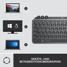 Logitech MX Keys Mini Combo for Business, schwarz, Logi Bolt, USB/Bluetooth, DE (920-011054)