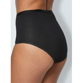 Witt Taillenslip, Damen, Gr. 44/46, 5 Stk., schwarz, 95% Baumwolle, 5% Elasthan, Unterhosen Taillenslip