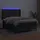 vidaXL Boxspringbett mit Matratze & LED Schwarz 140x200 cm Kunstleder