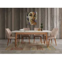 JV Möbel Esstisch Modernes Design Holz Luxus Möbel -