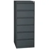 Gürkan Karteischrank anthrazit 6 Schubladen 53,0 x 62,0 x 132,0 cm